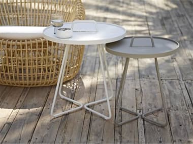Cane Line Outdoor On-the-Move Aluminum End Table Set CNOONTMVETBLESET5