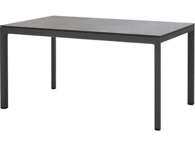 Cane Line Outdoor Pure Fossil Black Ceramic 59'' Wide Table Top CNOP0403COB