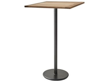 Cane Line Outdoor Go Aluminum 28'' Wide Square Bar Table CNOP064T5045S