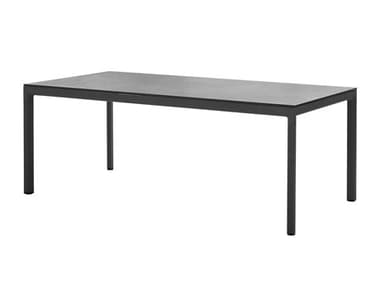 Cane Line Outdoor Drop Aluminum 78''W x 39''D Rectangular Dining Table CNOP09150406