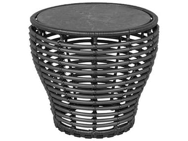 Cane Line Outdoor Basket Wicker Small 17'' Wide Round Coffee Table CNOP4553200