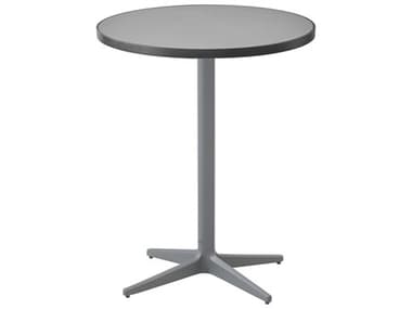 Cane Line Outdoor Drop Aluminum 29''Wide Round Bistro Table CNOP75X75HPSDG50400