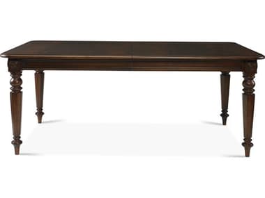 Century Furniture Chelsea Club 76-118" Rectangular Wood Cognac Dining Table CNT36H301
