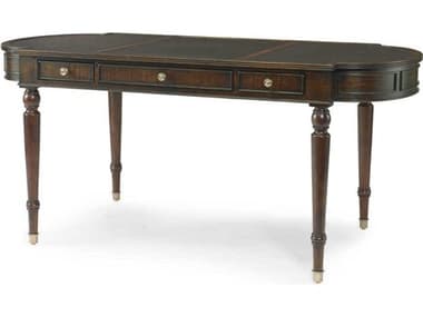 Century Furniture Chelsea Club 68" Cognac Brown Mahogany Wood Writing Desk CNT36H763