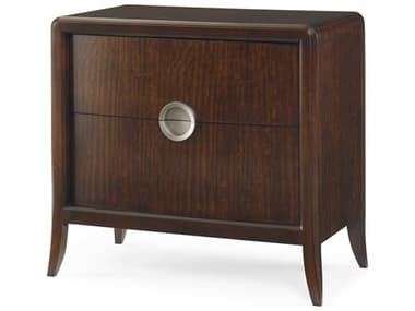 Century Furniture Paragon Club 33" Wide 2-Drawers Brown Mahogany Wood Nightstand CNT41H223