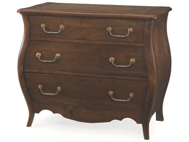 Century Furniture Marbella And Chateau Lyon 33" Wide 3-Drawers Brown Maple Wood Nightstand CNT43H224