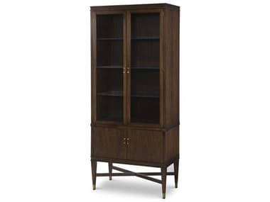 Century Furniture Bridgeton 34'' Wide Maple Wood Curio Display Cabinet CNT49H422