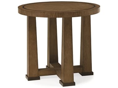 Century Furniture Mesa 28" Round Wood Napa Melange End Table CNT70C622