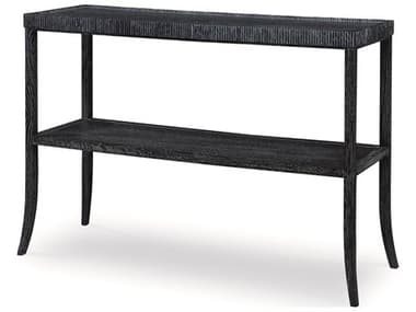 Century Furniture Thomas Obrien 63" Rectangular Wood Black Cerused Console Table CNTAEA639