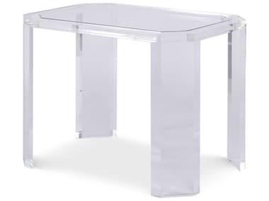 Century Furniture Thomas Obrien 20" Rectangular Glass End Table CNTAEA6611
