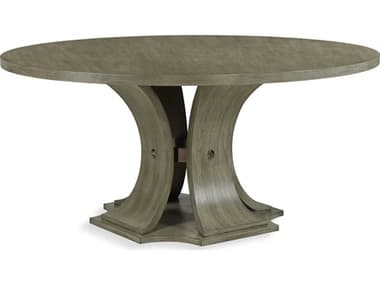 Century Furniture Citation Sanford 64" Round Wood Greige Dining Table CNTB1B306