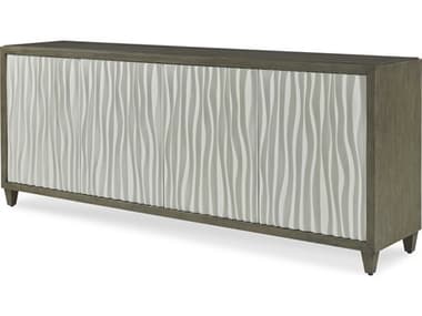 Century Furniture Citation Russo 84'' Walnut Wood Greige White Credenza Sideboard CNTB1B405