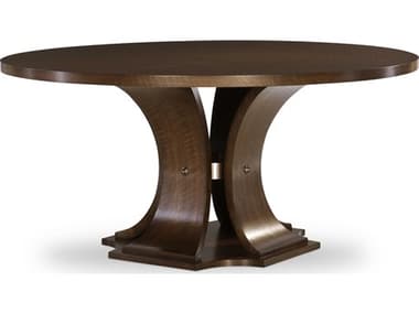 Century Furniture Citation 64" Round Wood Brunette Dining Table CNTB1H306