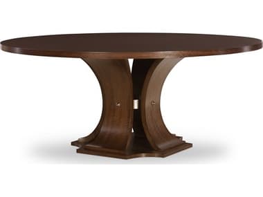 Century Furniture Citation Sanford 72" Round Wood Brunette Dining Table CNTB1H307