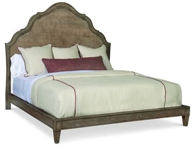 Century Furniture Casa Bella Timber Grey Brown Oak Wood King Platform Bed CNTC5H156