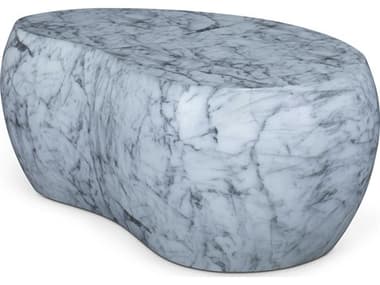 Century Furniture Cadence 42" Concrete White & Black Marble Coffee Table CNTCAA605