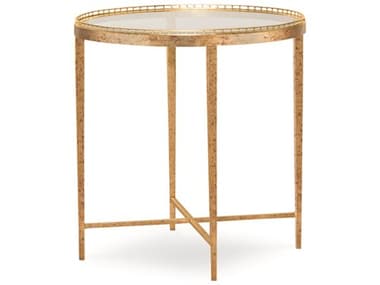 Century Furniture Details Occasional 24" Round Glass End Table CNTCSA1029