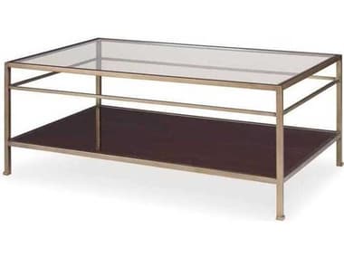 Century Furniture Details Occasional Rectangular Glass London Brown Coffee Table CNTCSA4023