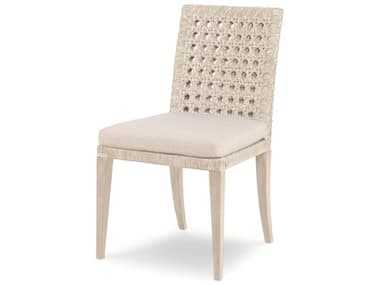 Century Furniture Curate Mahogany Wood White Fabric Upholstered Side Dining Chair CNTCT4001SPNFL