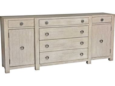 Century Furniture Curate 80" Wide 6-Drawers White Mahogany Wood Dresser CNTCT4028PN