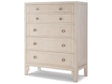 Century Furniture Curate 42" Wide 5-Drawers Peninsula White Mahogany Wood Accent Chest CNTCT4029PN