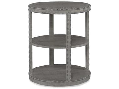 Century Furniture Curate 22" Round Glass French Grey End Table CNTCT5013FG