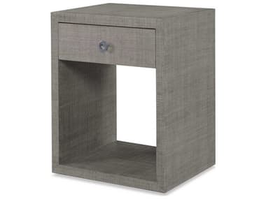 Century Furniture Curate 24" Wide 1-Drawer Gray Mahogany Wood Nightstand CNTCT5015FG