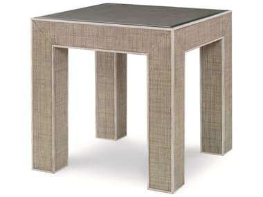 Century Furniture Curate 26" Square Glass French Grey Peninsula End Table CNTCT5017FGPN