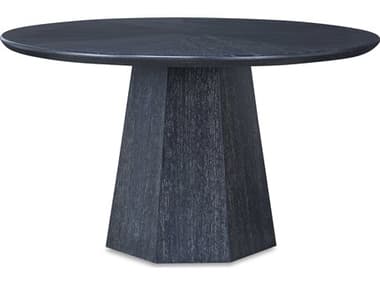 Century Furniture Curate 54" Round Wood Black Cerused Dining Table CNTCT6045