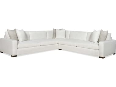 Century Furniture Home Elegance Rowan 2-Piece 131" Wide White Fabric Upholstered Sectional Sofa CNTLTD71004352V1