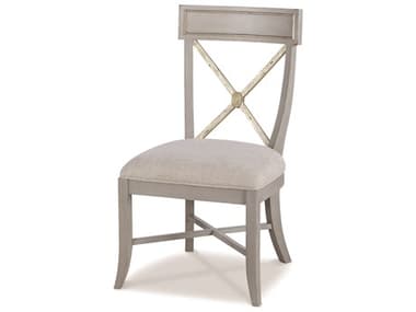 Century Furniture Monarch Beech Wood Gray Upholstered Side Dining Chair CNTMN5380S