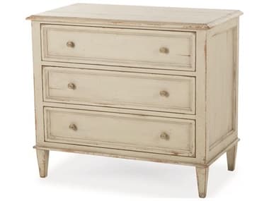 Century Furniture Monarch 34" Wide 3-Drawers Gray Acacia Wood Nightstand CNTMN5637