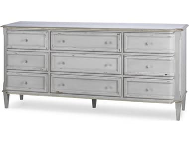 Century Furniture Monarch Madeline 72" Wide 9-Drawers Gray Acacia Wood Dresser CNTMN5770