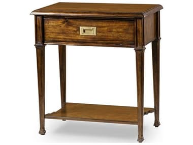 Century Furniture Monarch 30" Wide 1-Drawer Brown Acacia Wood Nightstand CNTMN5775