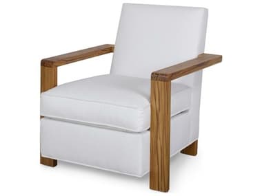Century Outdoor Carrier And Company Teak Cushion Lounge Chair CNTOC7D883024
