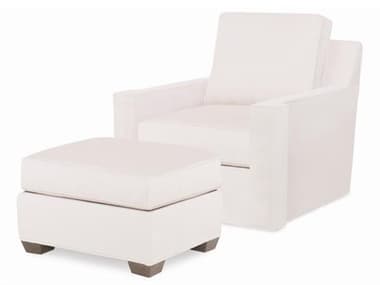 Century Furniture Outdoor Colton Upholstered Swivel Lounge Chair with Ottoman CNTOCLTONLNGSET