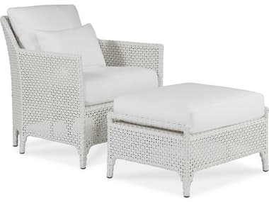 Century Outdoor Tangier Chalk White Wicker Cushion Lounge Set CNTOD4412SET