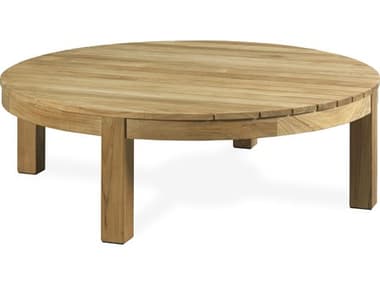 Century Furniture Outdoor Docklands Teak 50'' Wide Round Coffee Table CNTOD4588
