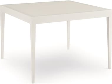Century Furniture Outdoor Allison Paladino Sail Aluminum 42'' Wide Square Tempered Glass Dining Table CNTOD4693