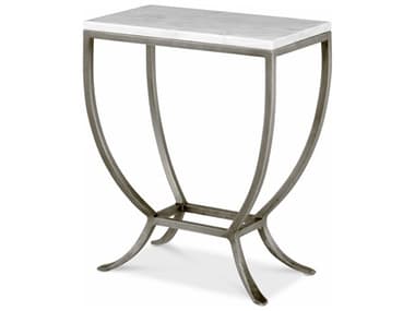 Century Furniture Outdoor Complements Steel 18''W x 10''D Rectangular Stone Top End Table CNTOD895226AP