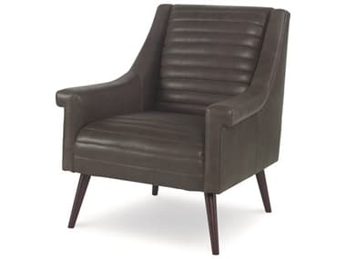 Century Furniture Trading Company 31" Brown Leather Accent Chair CNTPLR10201COAL