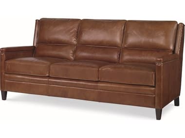 Century Furniture Trading Company 77" Russett Brown Leather Upholstered Sofa CNTPLR1302RUSSETT