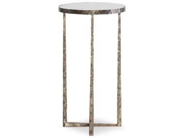 Century Furniture Grand Tour 14" Round Glass Antique Bronze End Table CNTSF5761