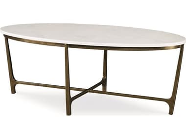 Century Furniture Grand Tour Oval Faux Stone Coffee Table CNTSF5917