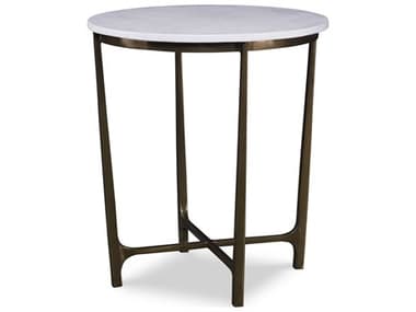 Century Furniture Grand Tour Round Faux Stone End Table CNTSF5918