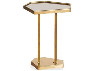 Century Furniture Grand Tour 15" Mirror Brass End Table CNTSF6019