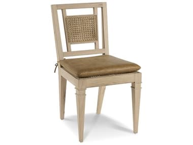 Century Furniture Grand Tour Oak Wood Beige Armless Dining Chair CNTSF6207