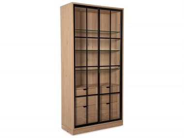 Century Furniture Grand Tour Oak Wood Display Cabinet CNTSF6211