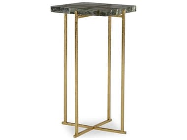 Century Furniture Grand Tour Ogden-II Square Glass Gold Leaf End Table CNTSF6242