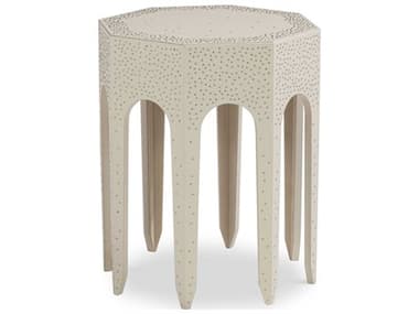 Century Furniture Grand Tour Mandir Octagon Leather End Table CNTSF6265